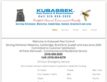 Tablet Screenshot of kubassek.ca